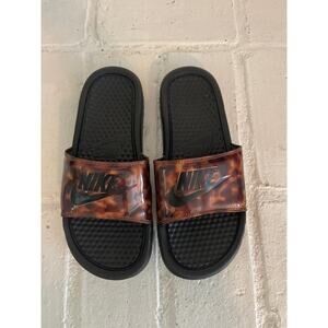 Nike Benassi JDI Print Women's Slide Black Noir Marble US Size 6